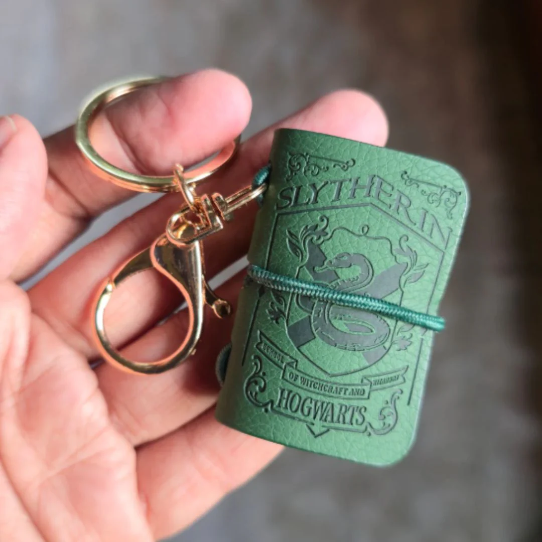 Mini Wizard Diary Keychain – House Edition Collectible Charm