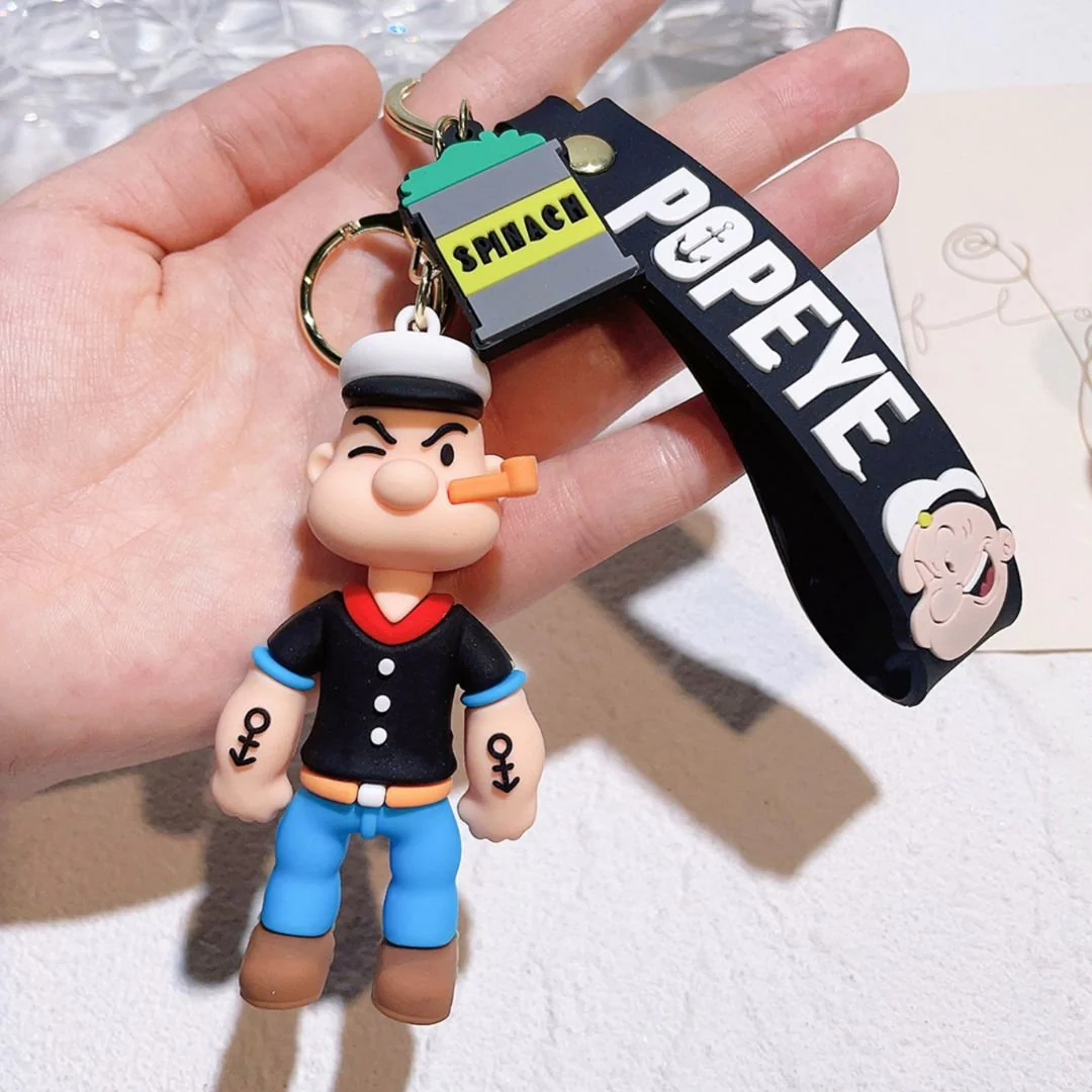 Best Popeye 3D Silicon Keychain With Strap [3D] | Relive 90's Memory - Image 2