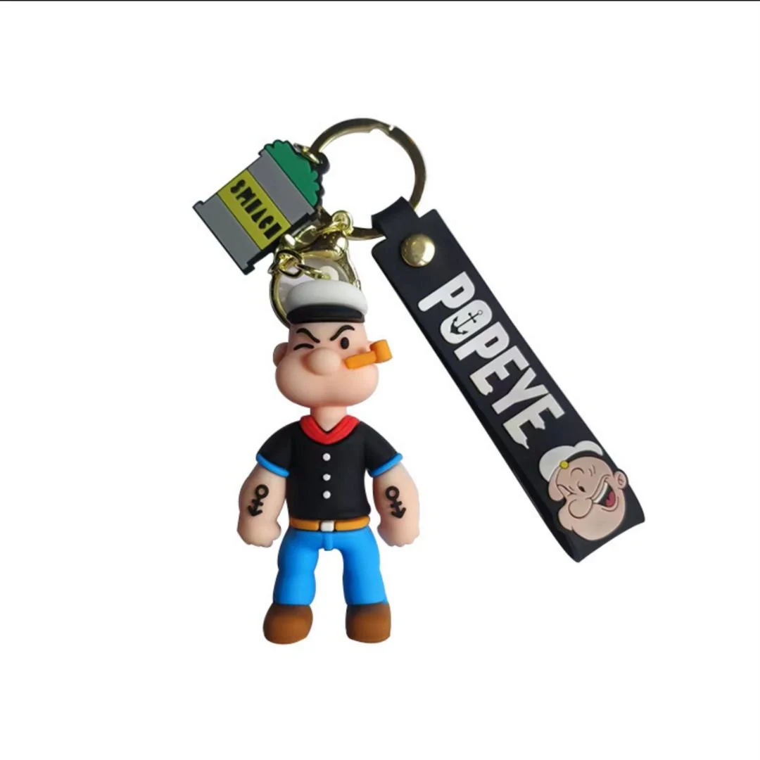 Best Popeye 3D Silicon Keychain With Strap [3D] | Relive 90's Memory - Image 3