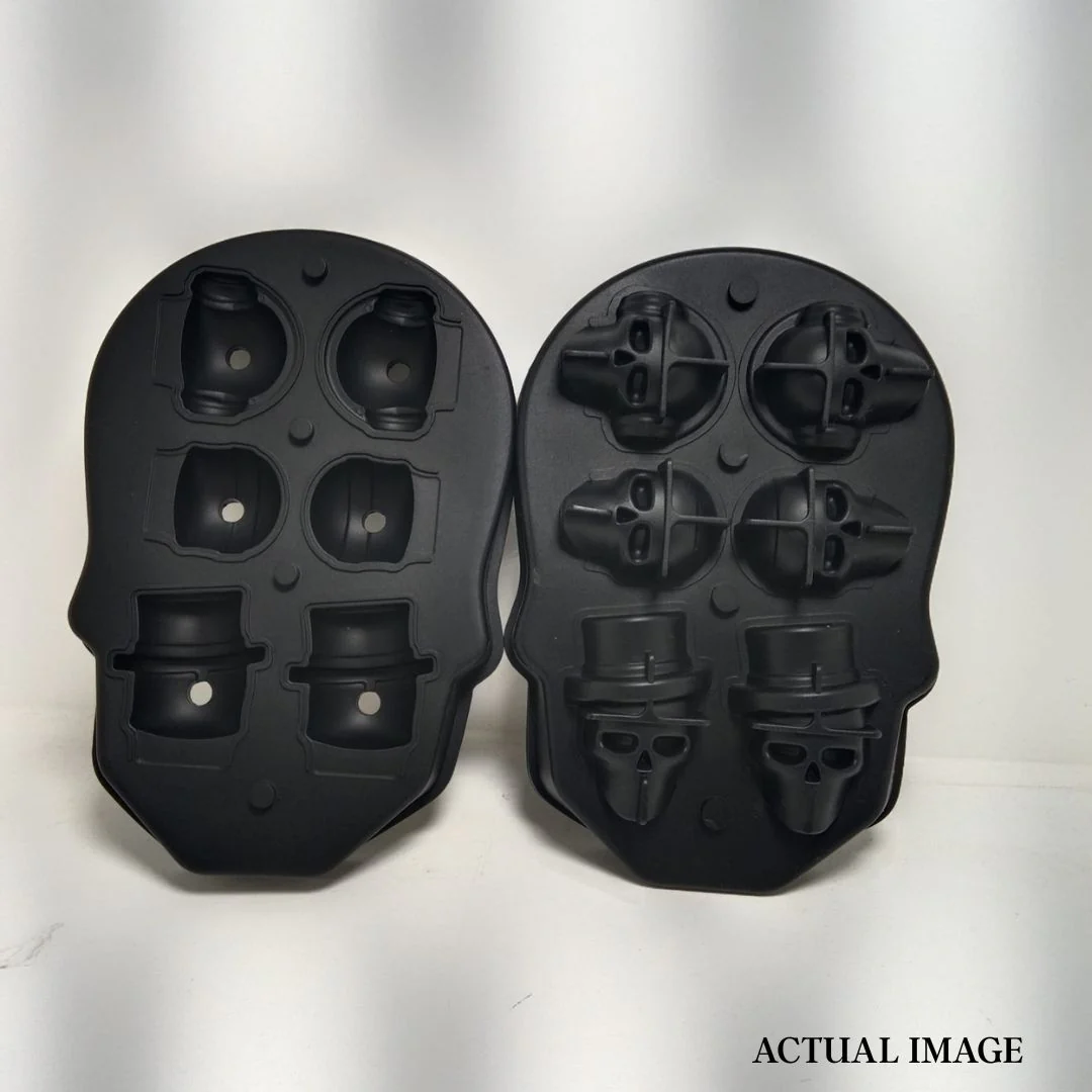 3D Skull Mold Tray | 6 Cavity Silicone Mold for Drinks &amp; Desserts - Image 7
