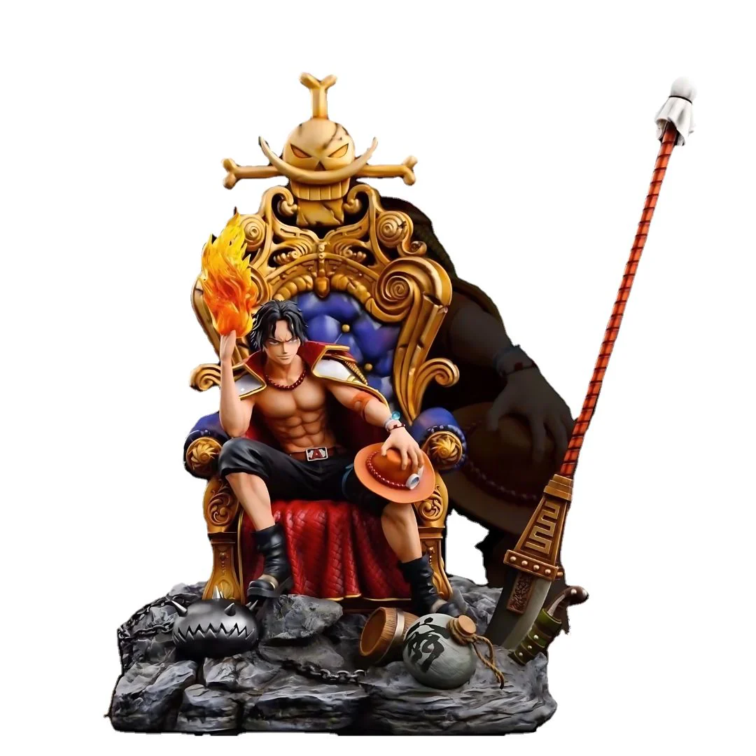 Ace on The Throne Figure | One Piece Portgas D. Ace Figurine - Image 2