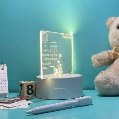 Acrylic Calendar Lamp - 3D Illusion Lamp - Image 3