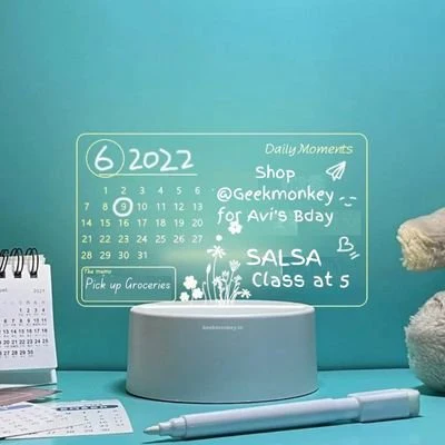 Acrylic Calendar Lamp - 3D Illusion Lamp - Image 4