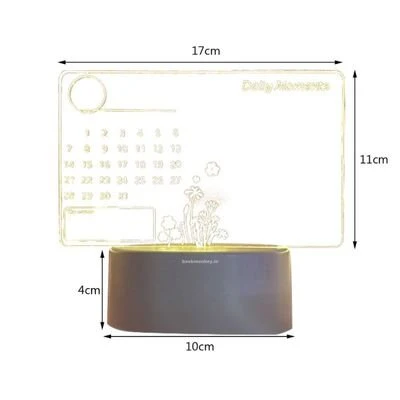 Acrylic Calendar Lamp - 3D Illusion Lamp - Image 5