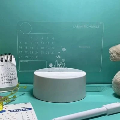 Acrylic Calendar Lamp - 3D Illusion Lamp - Image 6