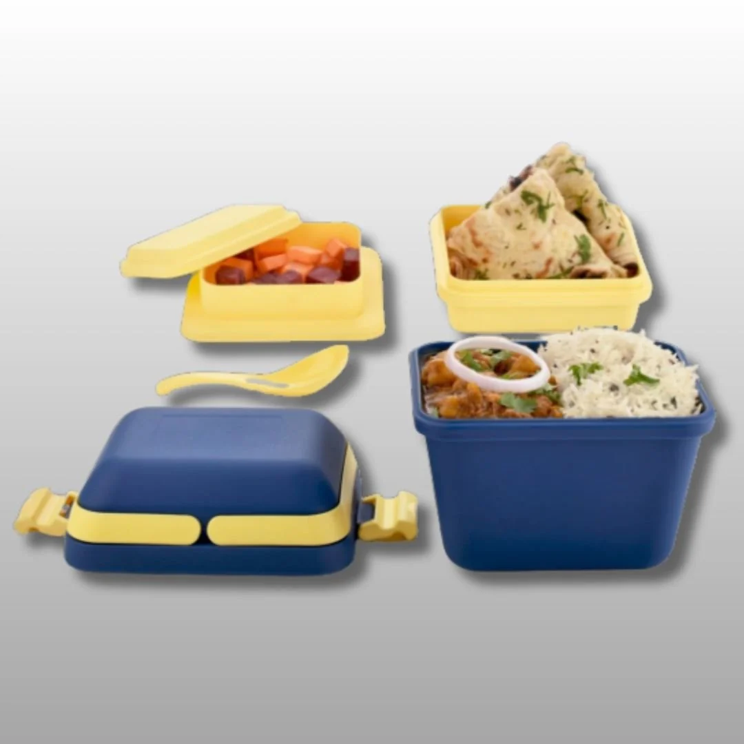 Airtight Container | [3 Tier] Lunch Box With Lid and Spoon - Image 5