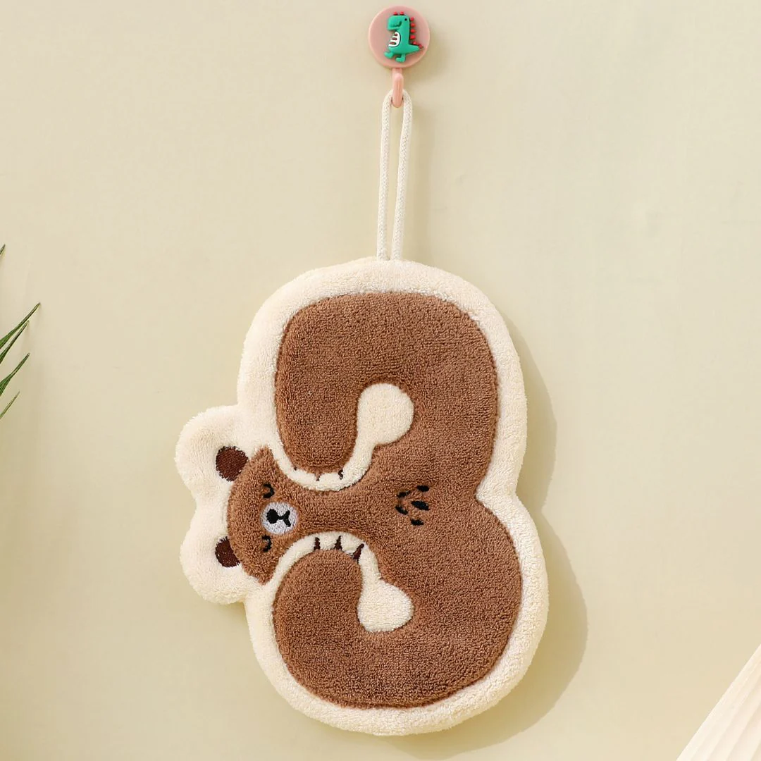 Cute Bear Alphabet Hand Towels – Super Absorbent n Plush - Image 4