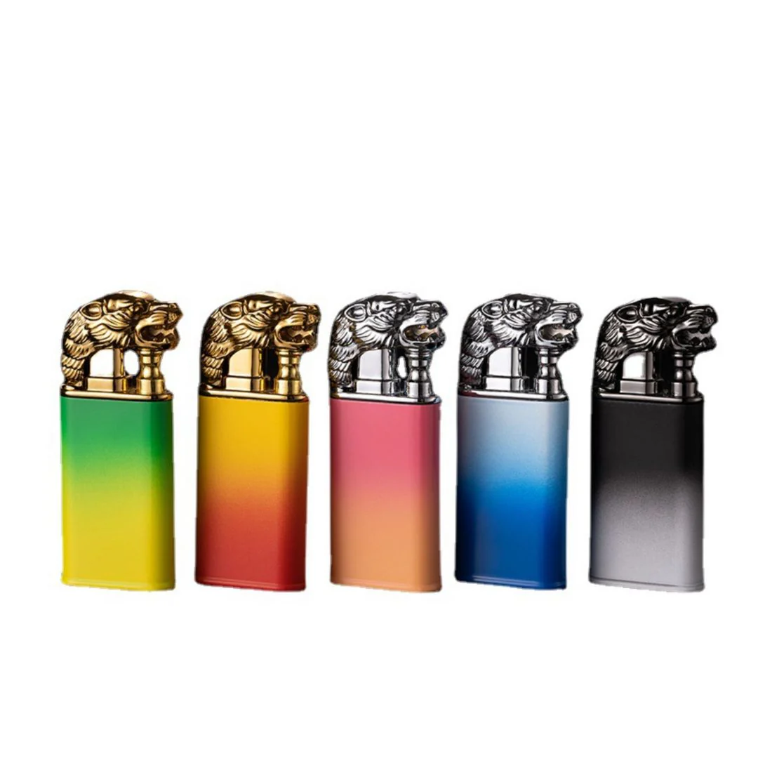 Amazing Double Flame Lighter | Creative Open Fire Lighter [Color May Vary] - Image 2