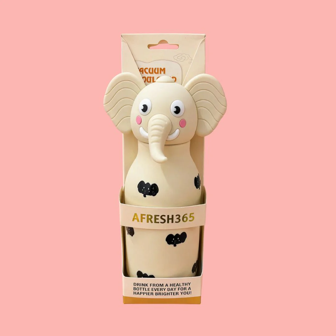 Animal Friends Stainless Steel Kids Water Bottle With Silicone Cover - Image 3