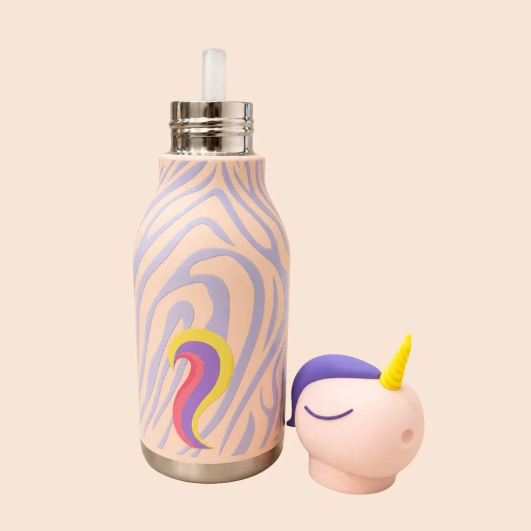 Animal Friends Stainless Steel Kids Water Bottle With Silicone Cover - Image 5