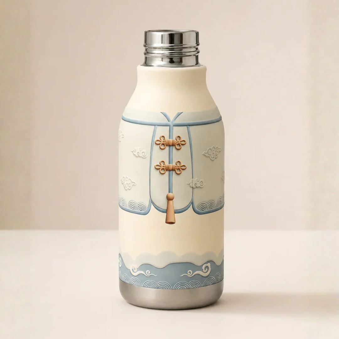 Animal Friends Stainless Steel Kids Water Bottle With Silicone Cover - Image 6