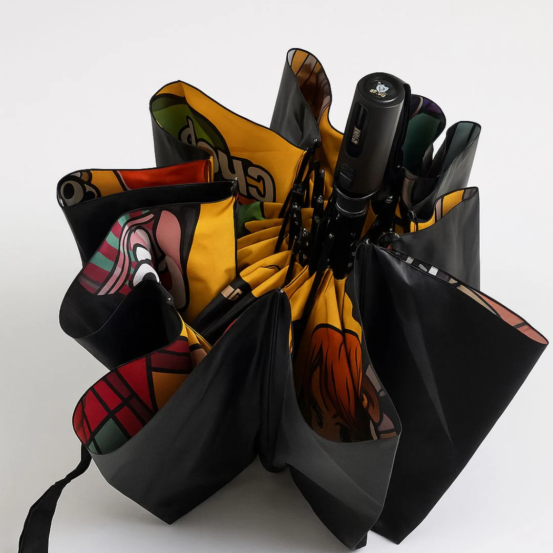 Anime Print Folding Umbrella – Compact, Stylish n Weather-Resistant - Image 8
