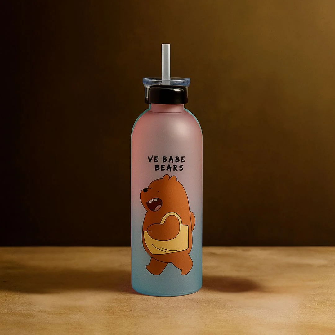 We Babe Bears Water Bottle – 1000ml | Random Color | Dual Cap | BPA-Free - Image 4