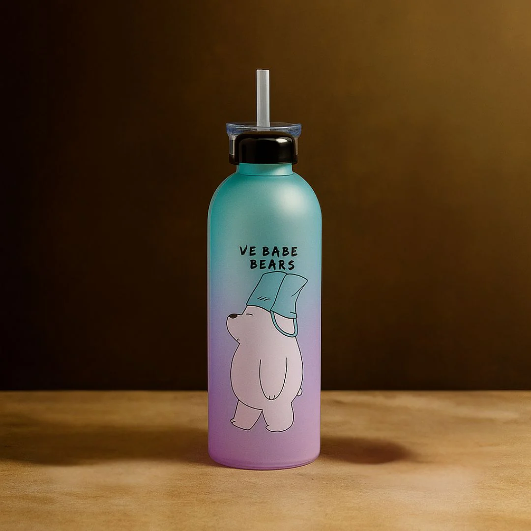 We Babe Bears Water Bottle – 1000ml | Random Color | Dual Cap | BPA-Free - Image 5