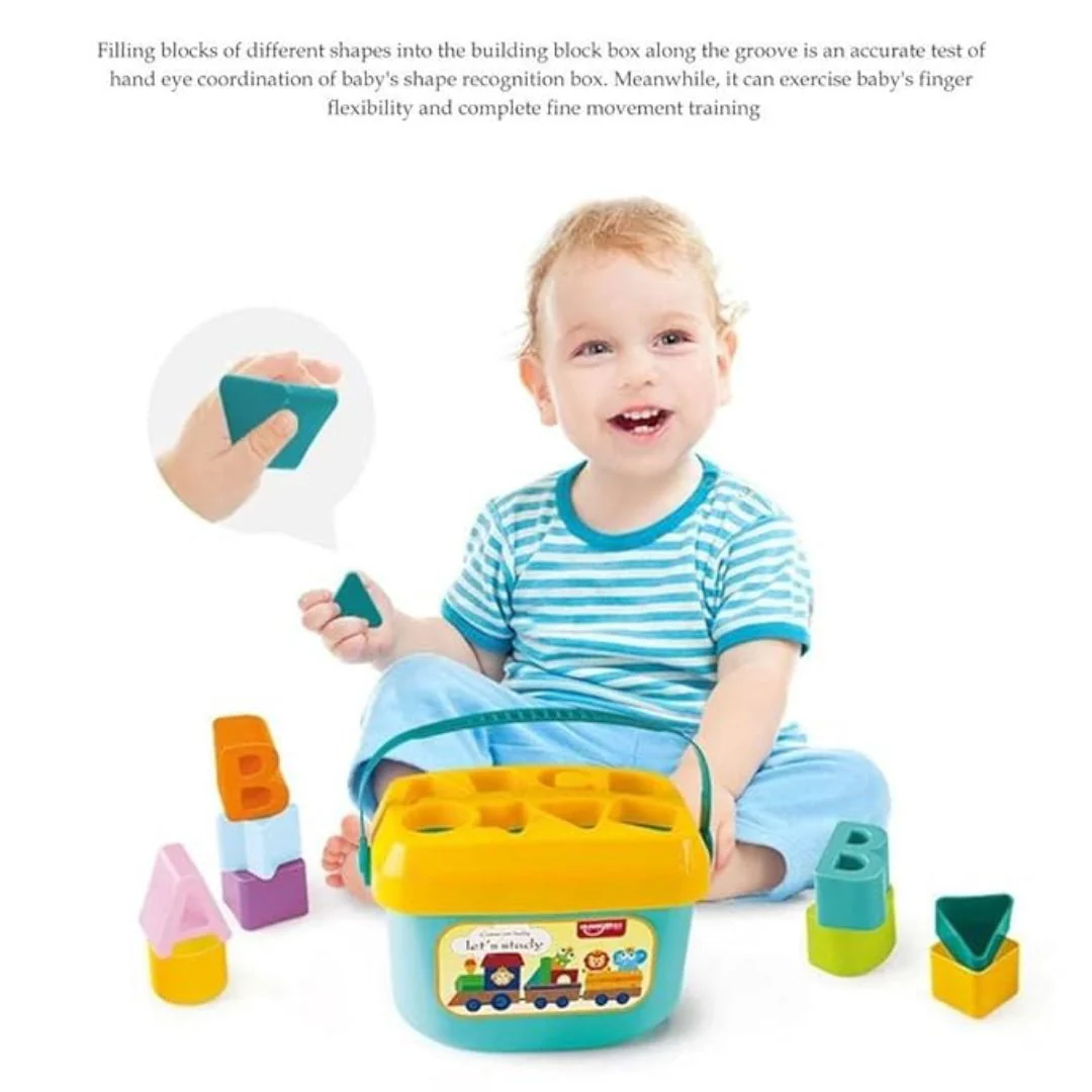 Baby First Blocks – Shape n Alphabet Sorter Toy for Kids 6 Months+ - Image 5