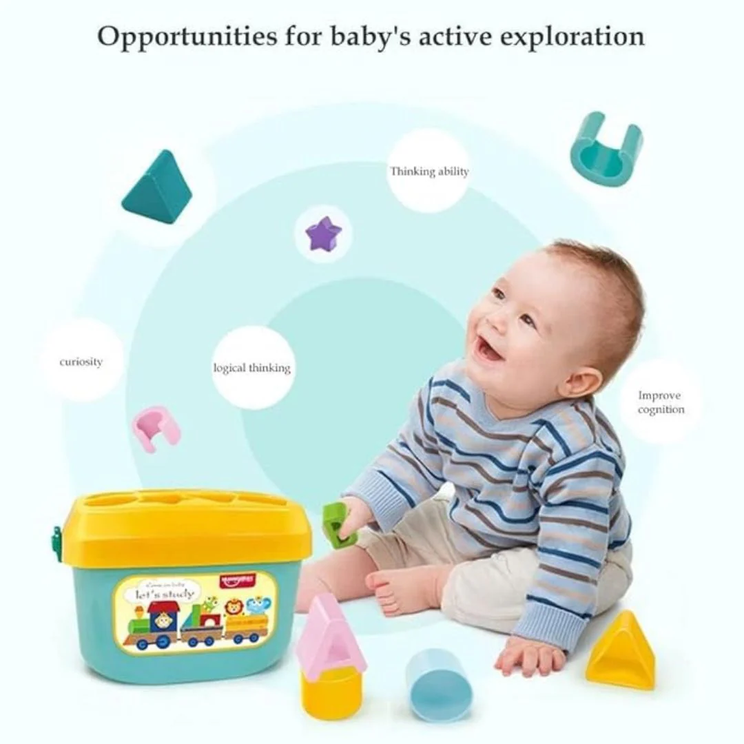 Baby First Blocks – Shape n Alphabet Sorter Toy for Kids 6 Months+ - Image 6