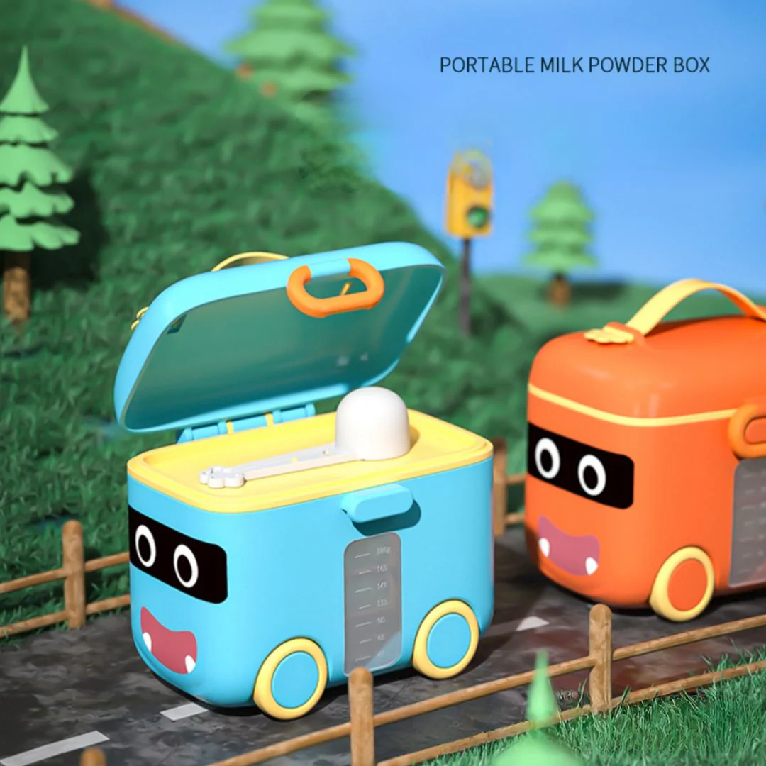 Baby Milk Powder Box | Baby Meal on Wheels Formula Dispenser Box - Image 3