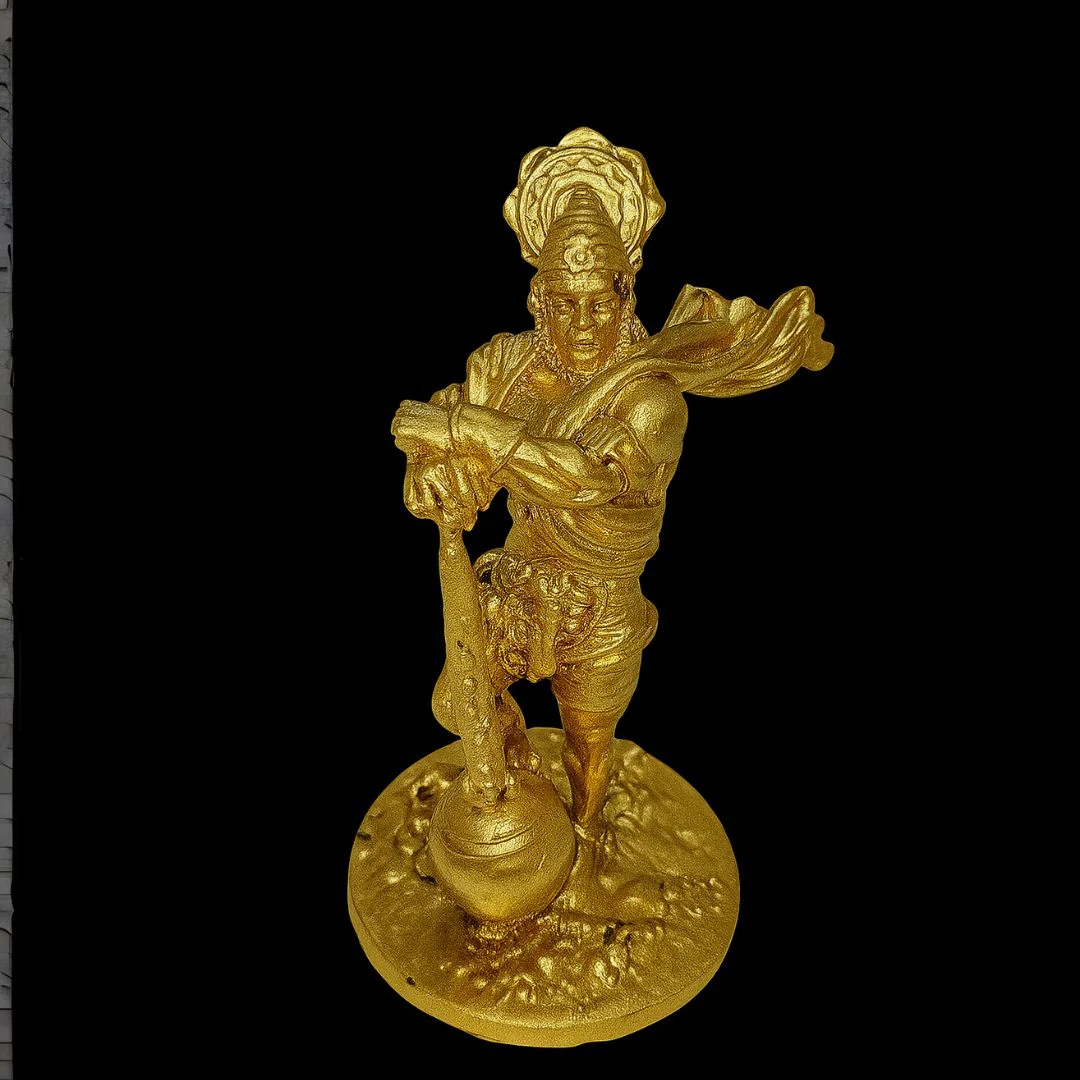 Bahubali Hanuman Ji Idol – Antique Resin Statue of Lord Bajrang Bali - Image 2