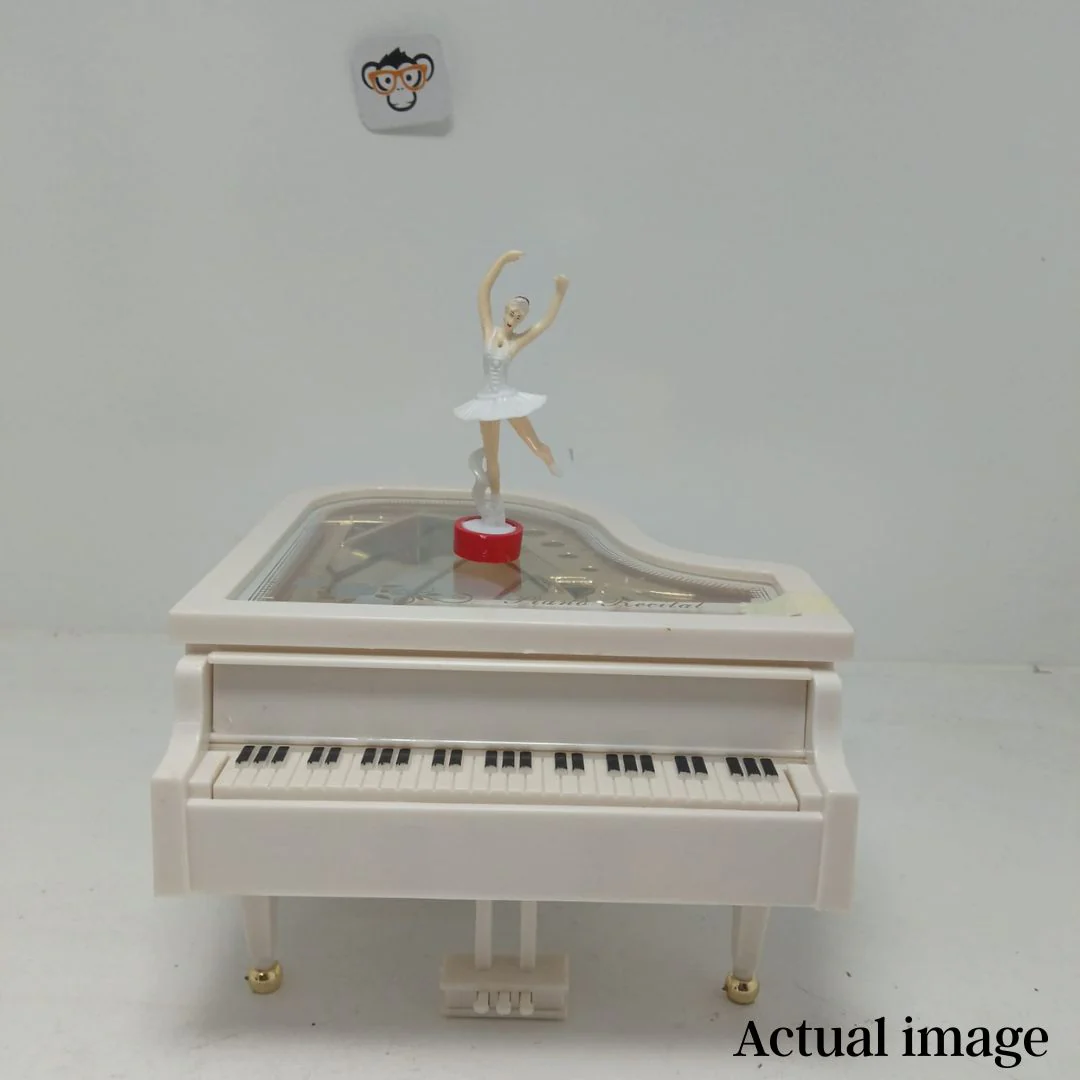 Twirling Notes Ballerina Music Box - Grand Piano Style Musical Gift - Image 4