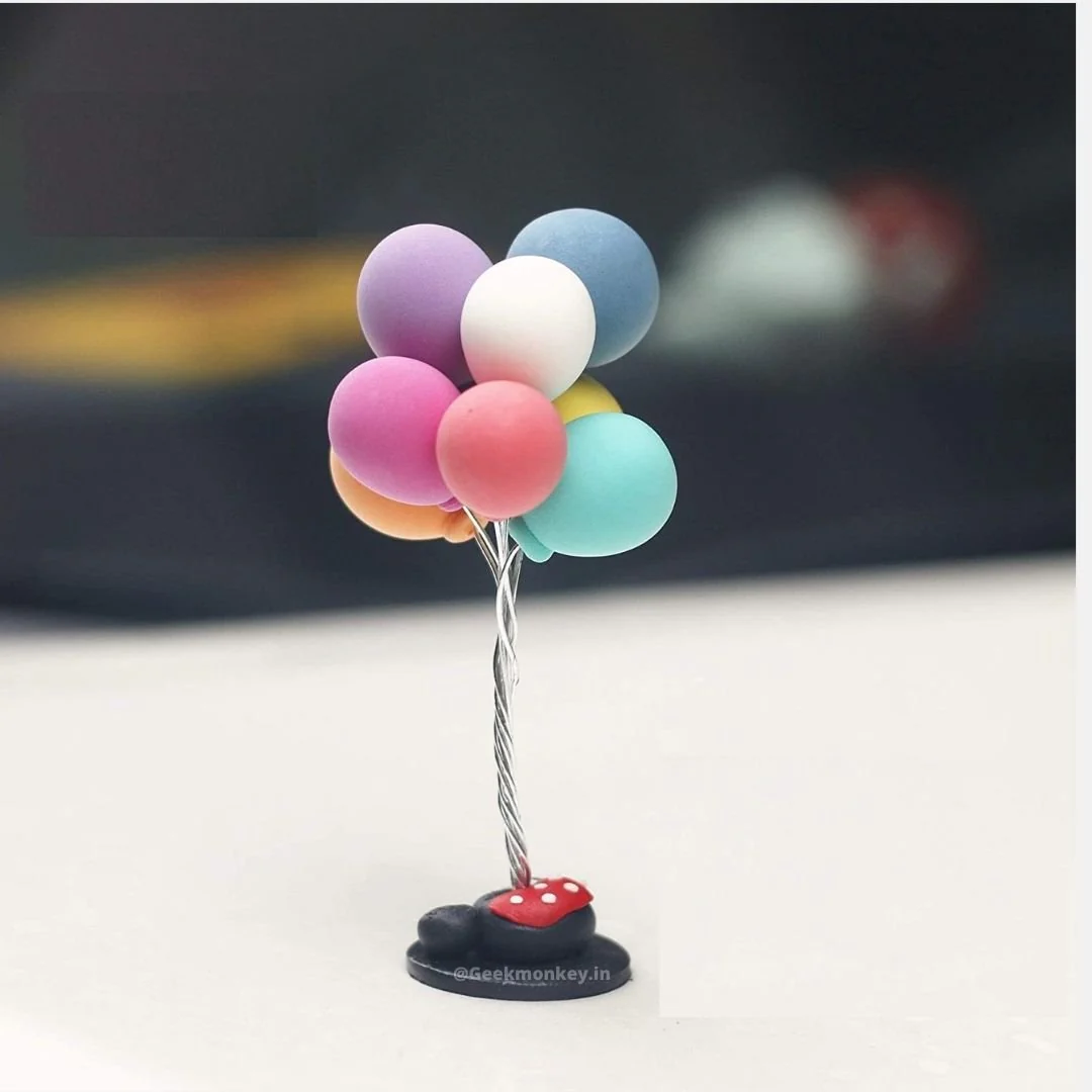 Colorful Balloon Bunch for Car DashBoard/Home Decor/Birthday Party/showpiece - Image 8