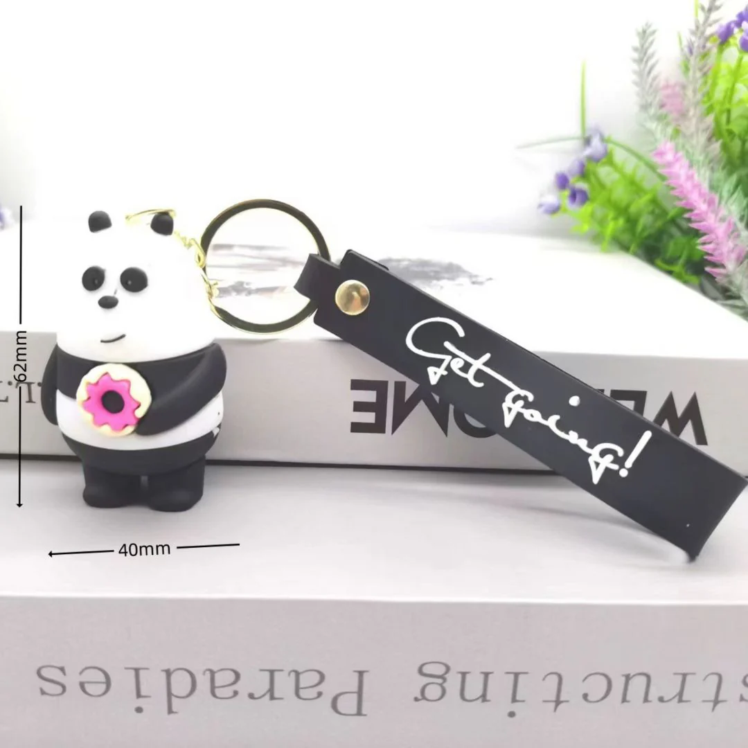 Bare Bears 3D Silicon Keychain With Strap [3D] | Celebrate your Sibling Bonds - Image 7