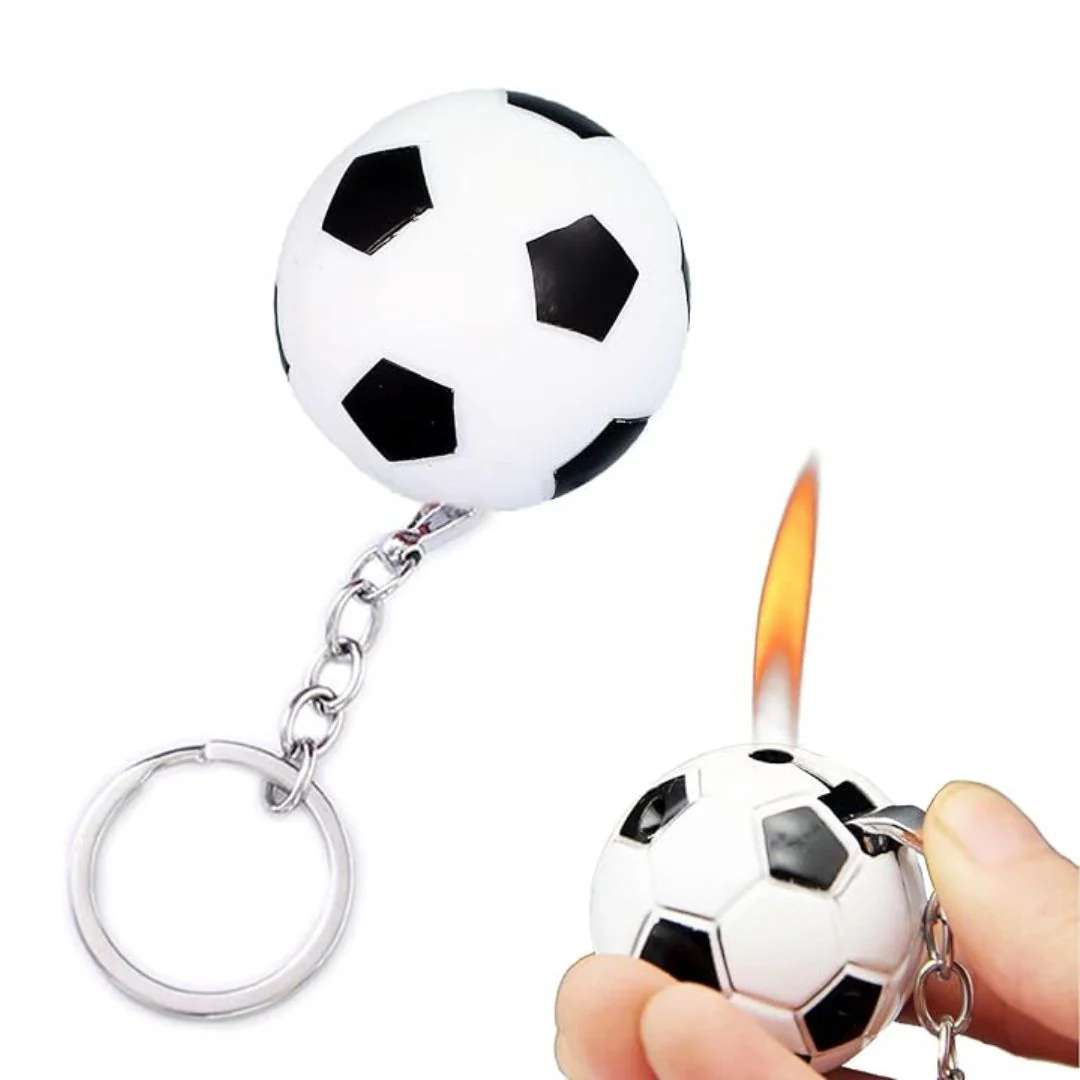 Ball Shaped Lighter Keychain | Creative Butane Refillable Soft Flame Lighter - Image 4