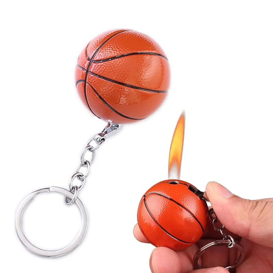 Ball Shaped Lighter Keychain | Creative Butane Refillable Soft Flame Lighter - Image 5