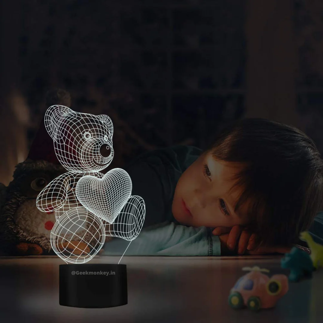 Love Bear - 3D Illusion Lamp