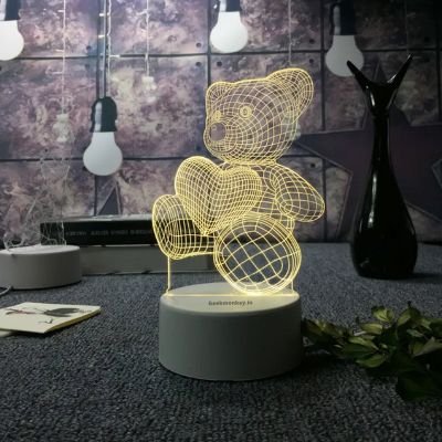 Love Bear - 3D Illusion Lamp - Image 2