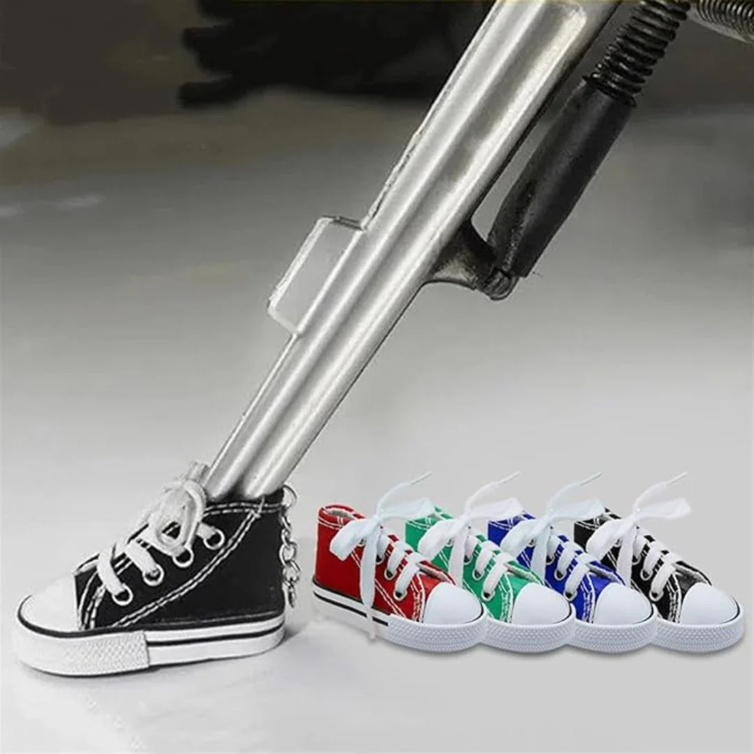 Bike Stand Mini Sneaker – Cute Shoe Protector for Motorcycle n Bicycle Kickstand