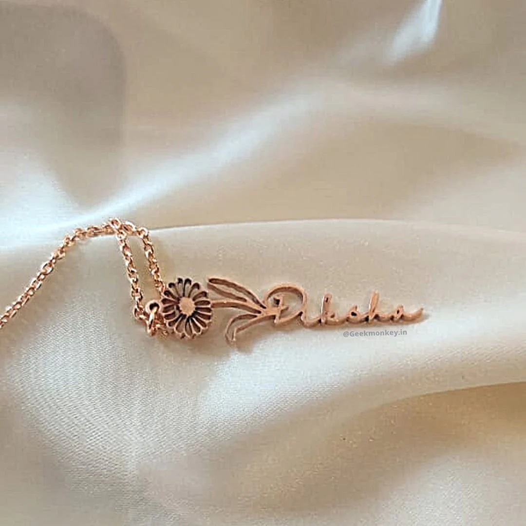 Birth Flower Necklace - Customized Necklace - Image 5