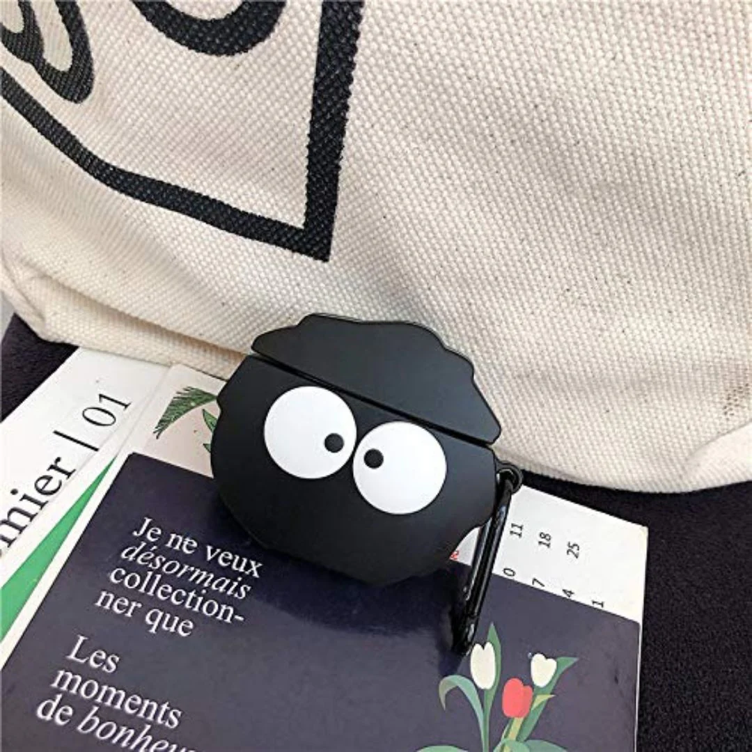 Black fairy - Susuwatari Inspired Airpods 3 Case (Silicon) - Image 3