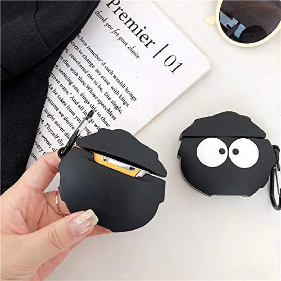 Black fairy - Susuwatari Inspired Airpods 3 Case (Silicon) - Image 6
