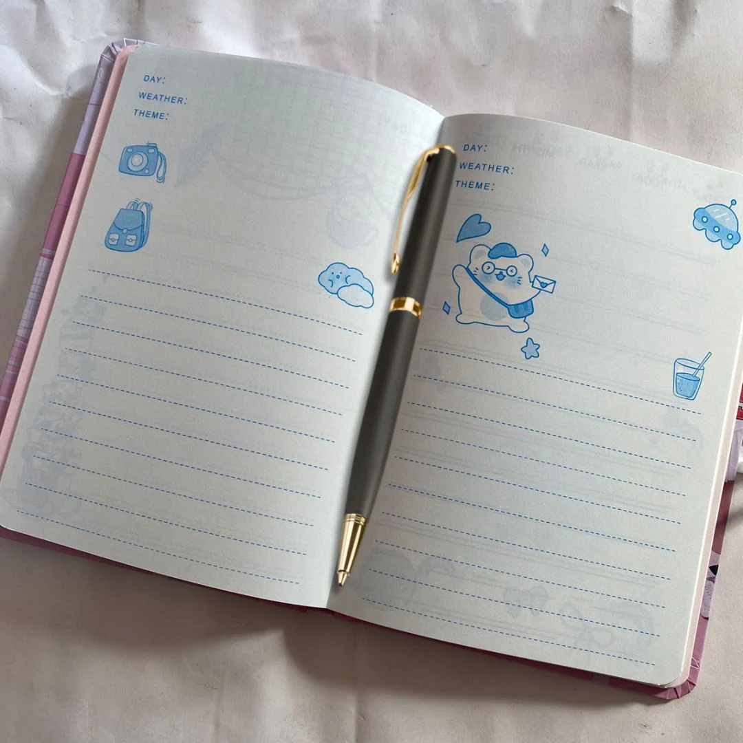 BlackPink Hard Cover Notebook with Number Lock for K-Pop Fans [Free Pen] - Image 3