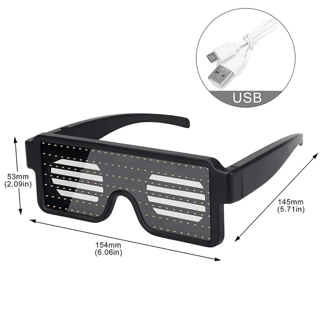 Blink-Glow LED Party Glasses | Dynamic Patterns, Wireless, USB Charging - Image 8
