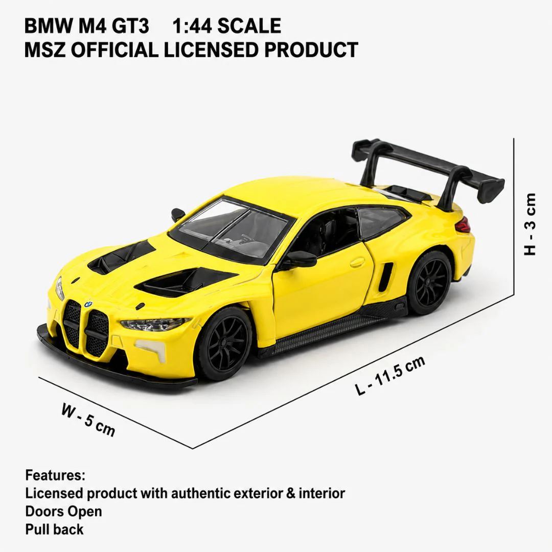 MSZ BMW M4 GT3 Die Cast Model Car - Image 6
