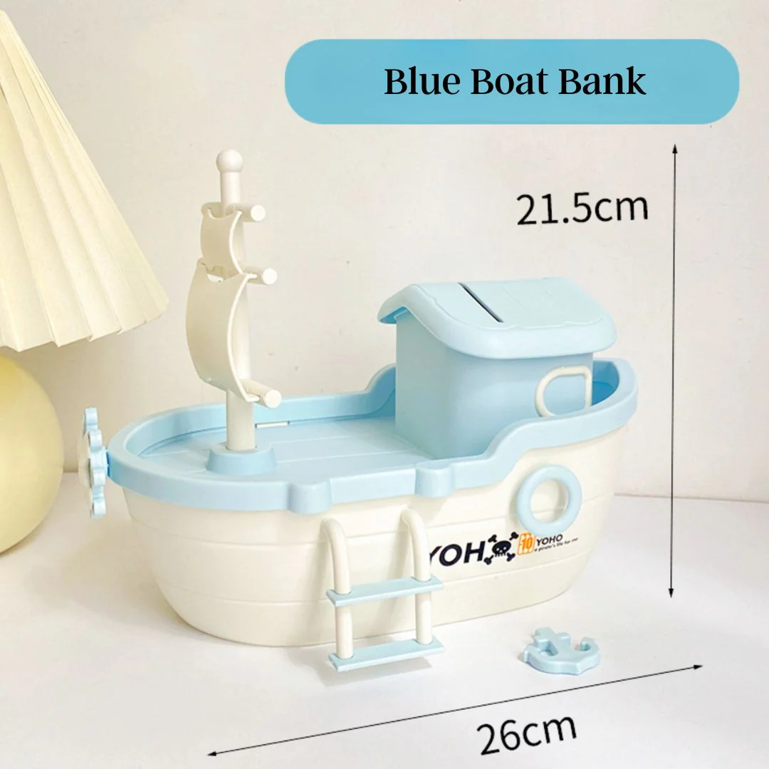 Adorable Boat Shape Money Bank | Gifts for Kids - Image 5