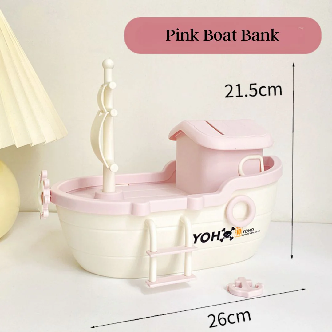 Adorable Boat Shape Money Bank | Gifts for Kids - Image 6