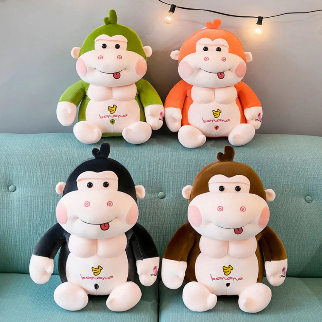 Body Builder Monkey Toy | Soft Toy 2 Pack Abs for Gym Lovers - Image 4