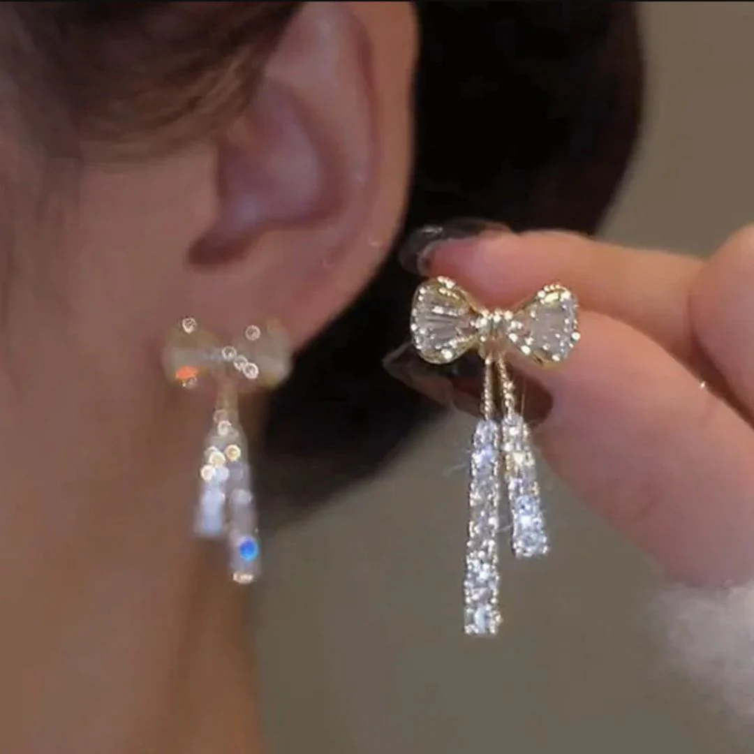 Bow Shaped Earrings | Elegant and Timeless Jewelry - Image 2