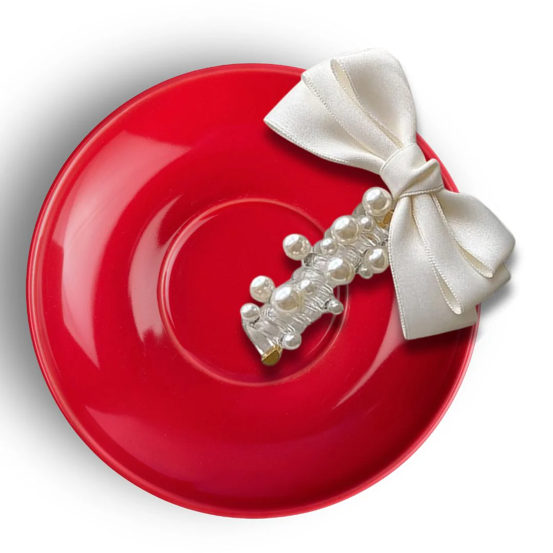 Bow n Glow Spiral Tie | Telephone Wire Clip with Satin Bow - Image 4