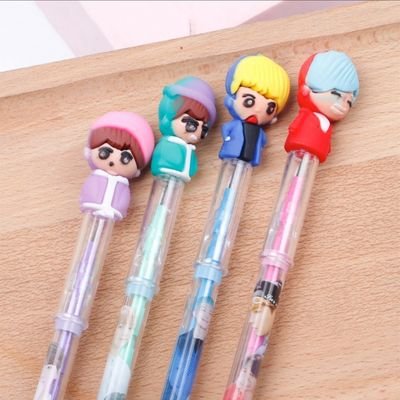 BTS Boys Pencil - Lead Changing Pencil with BTS toppers (Set of 4) - Image 2