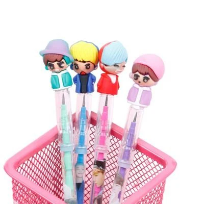 BTS Boys Pencil - Lead Changing Pencil with BTS toppers (Set of 4) - Image 4