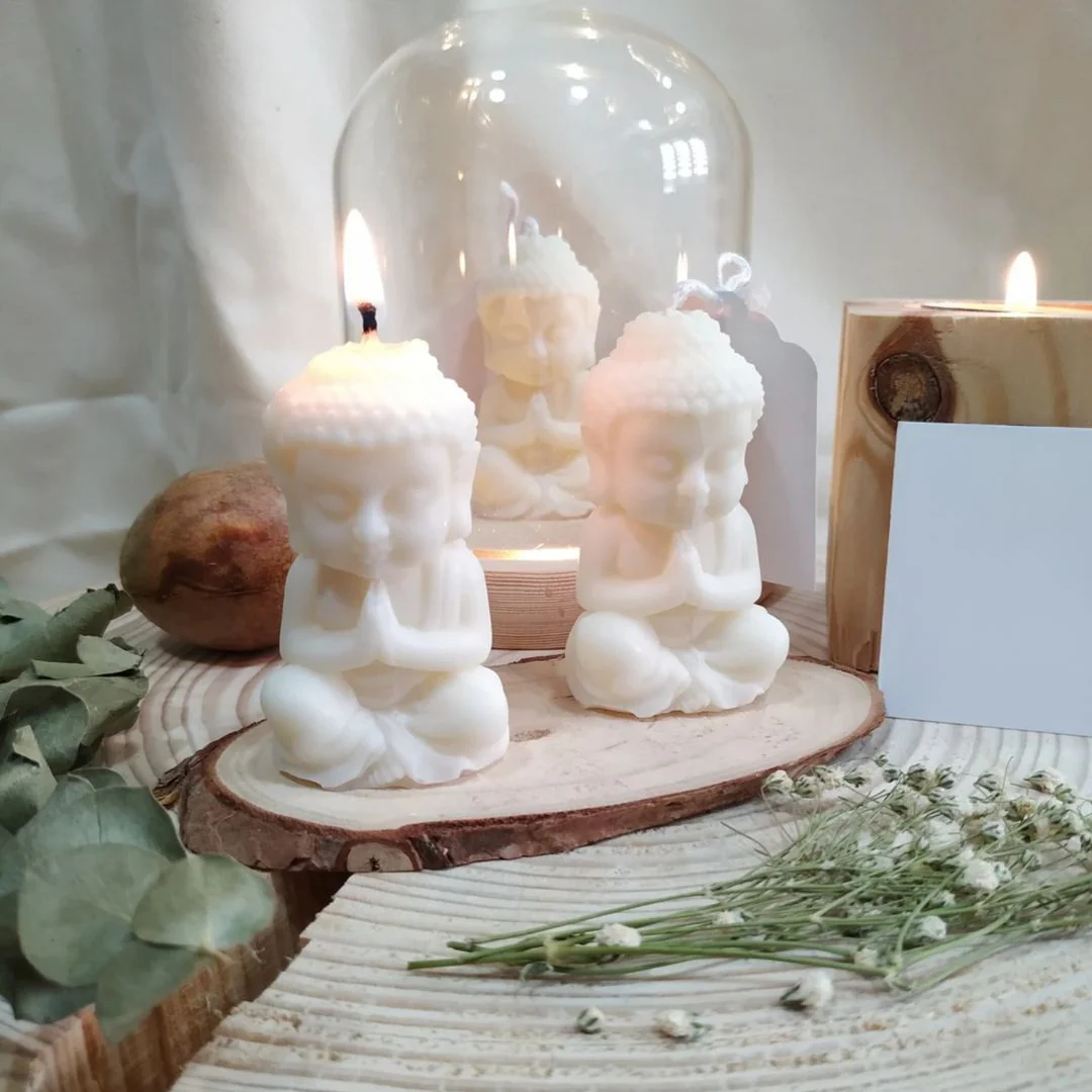 Buddha Love Soy Candle | Handmade Peaceful Gifts - Image 5