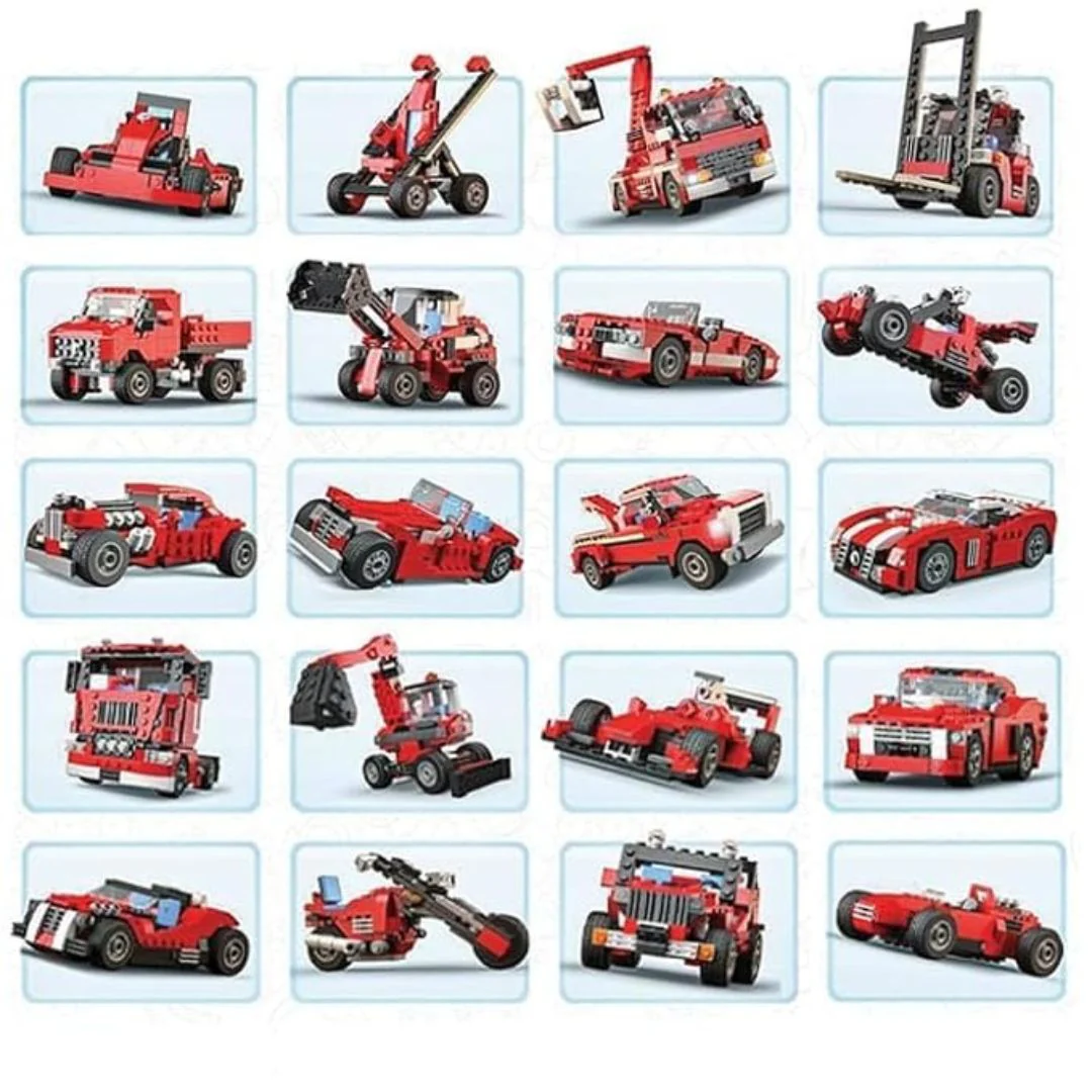 Building Blocks FourWheelers Kit – 278+ Piece DIY Construction Set for Kids - Image 2