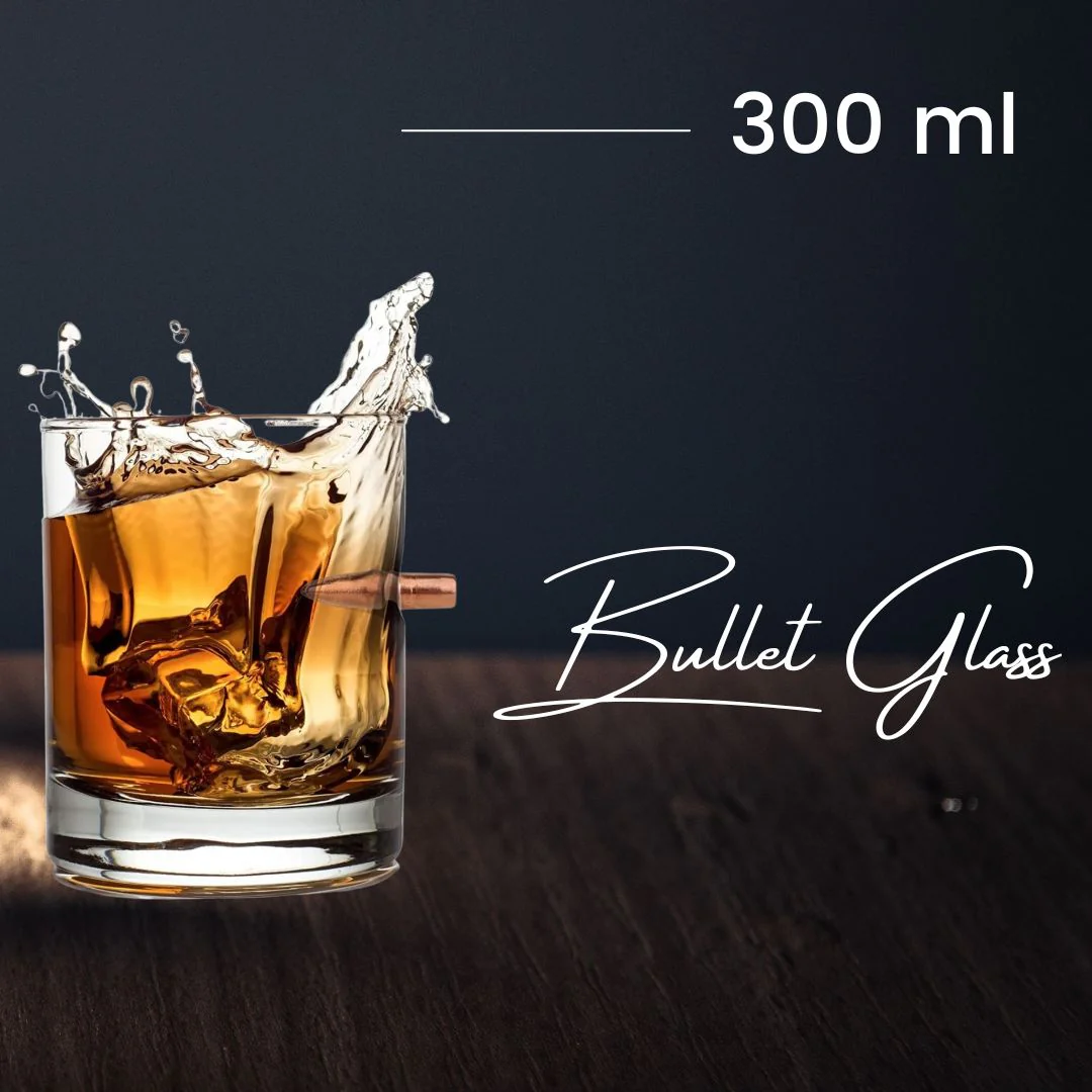 Premium Bullet Glass | Perfect For Drinking Water | For Men [300 ml] - Image 3