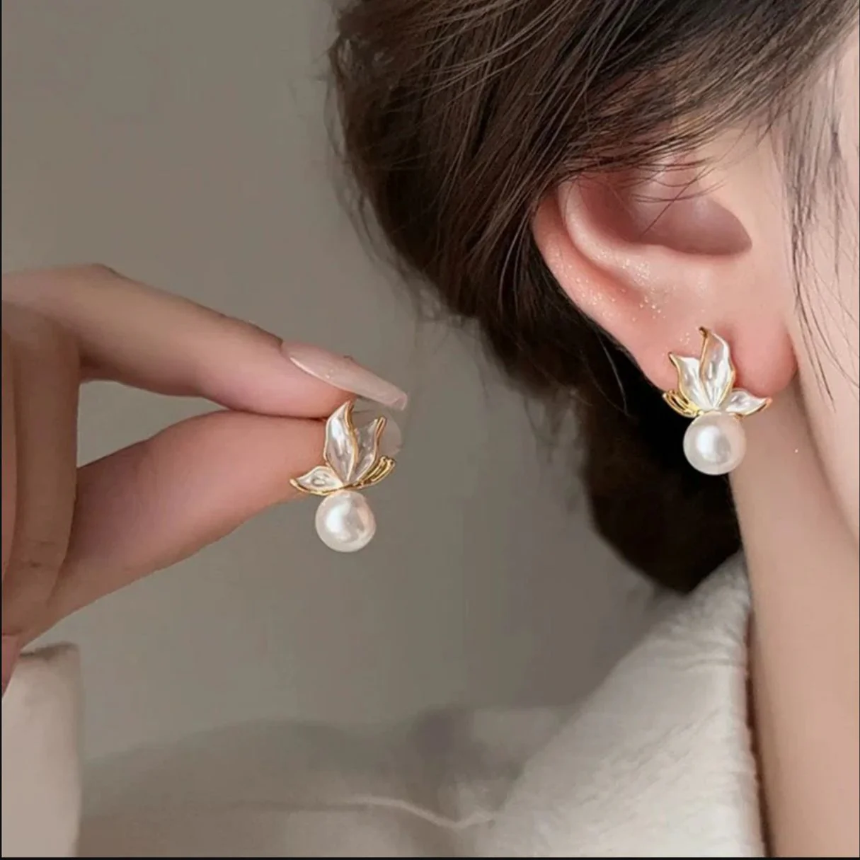 Ethereal Wings Ear Studs | Butterfly Earrings - Image 2