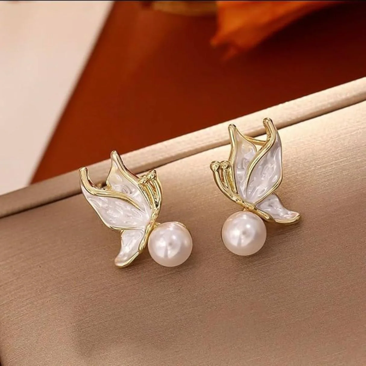 Ethereal Wings Ear Studs | Butterfly Earrings - Image 6