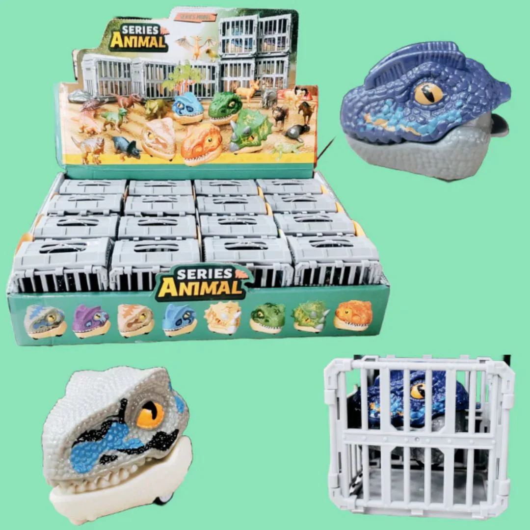 Cage Breaker Dinos | Pull-Back Dino Head Racer Toy - Image 3