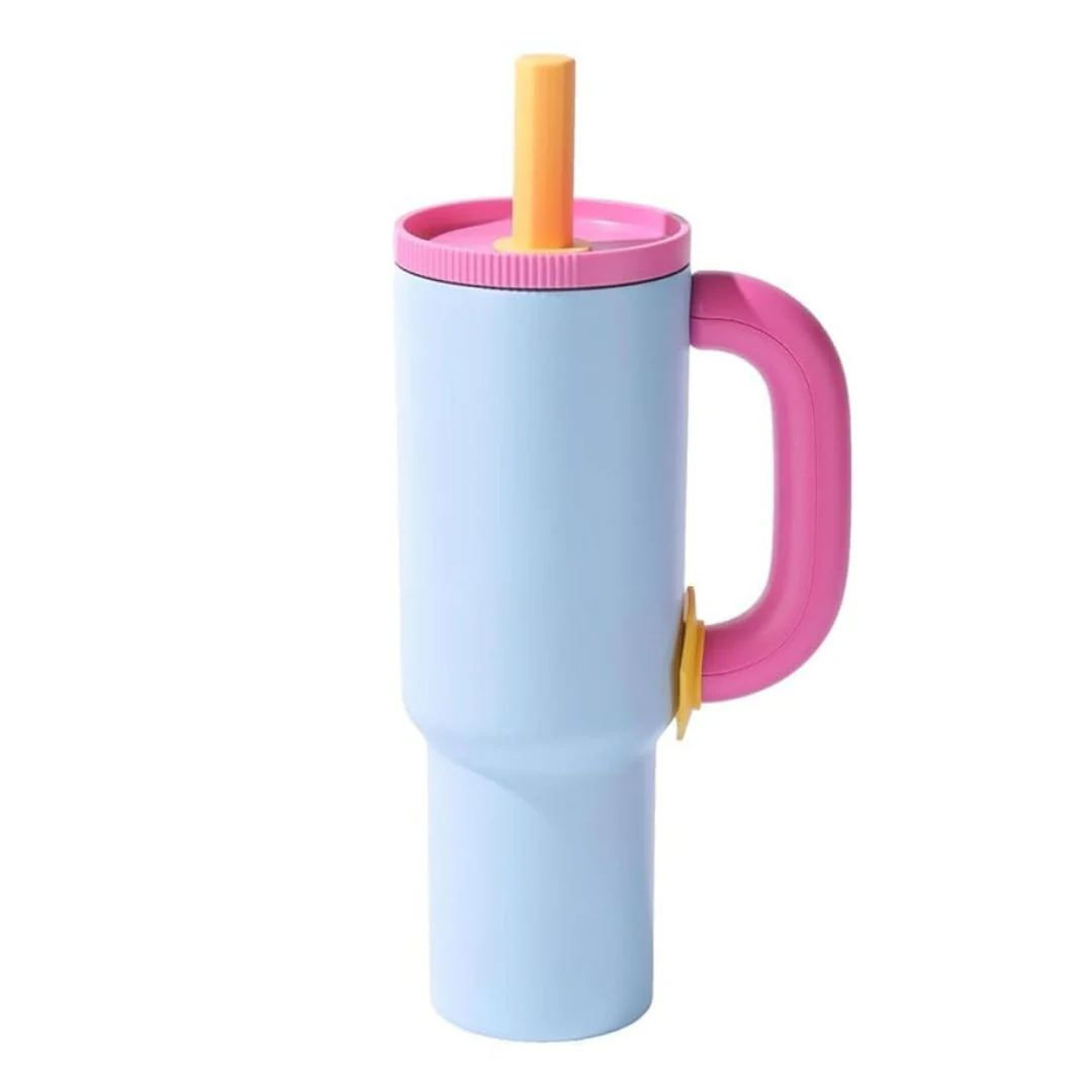 CandyColor Handle Travel Tumbler With Straw - Image 6